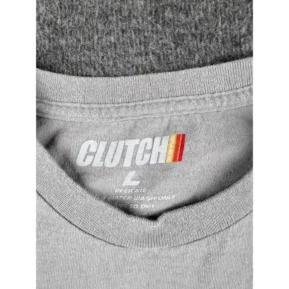 Clutch Gear Men's Gray T-Shirt Size Large‎ - Picture 2 of 5